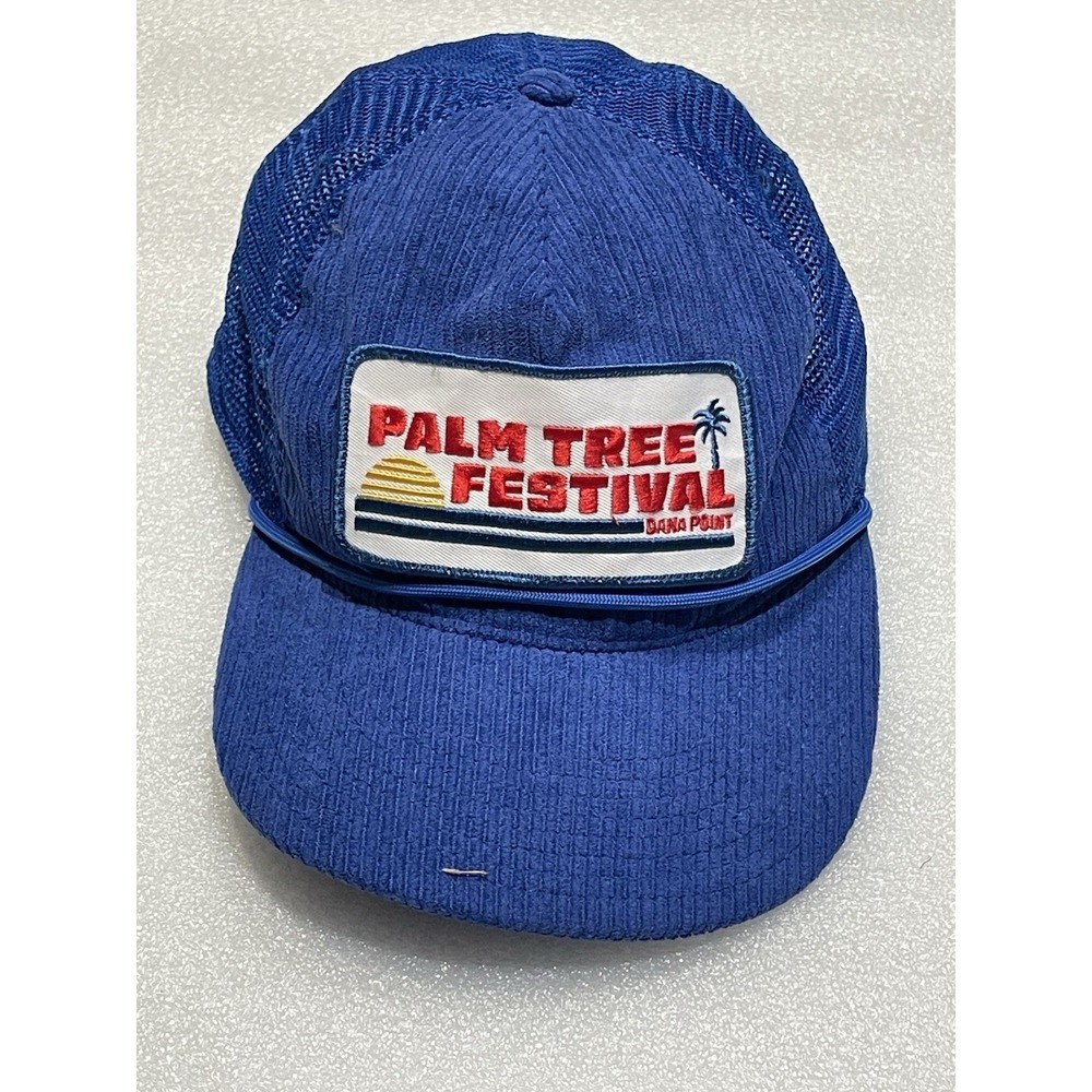 Aviator Nation PALM TREE FESTIVAL DANA POINT 2023 TRUCKER HAT Blue